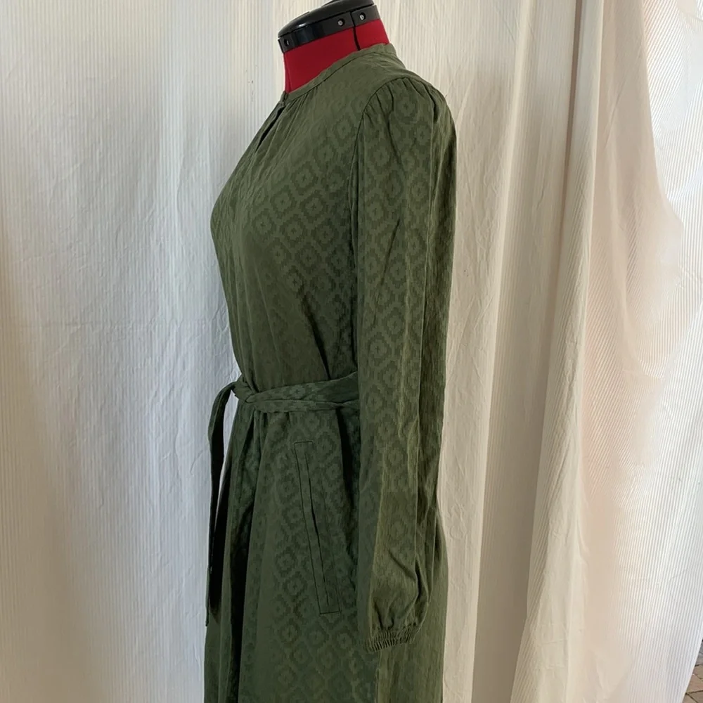 A.P.C. Paris green embossed French designer tunic dresss - Picture 8 of 11